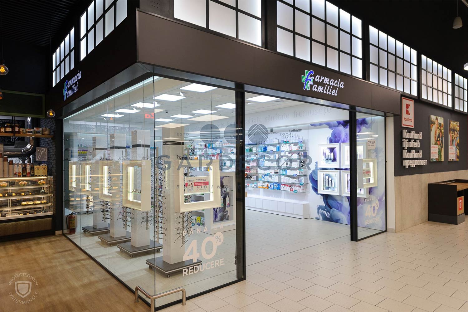 Sisteme sticla securizata compartimentari centru comercial Pergola Lux