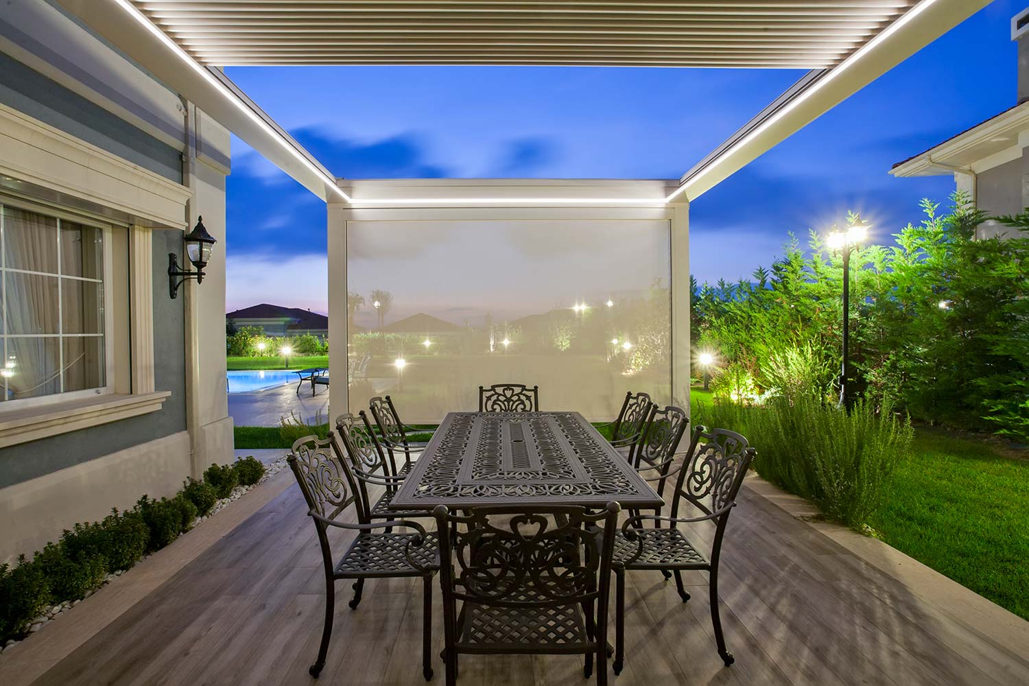 Sistem rulouri umbrire terasa