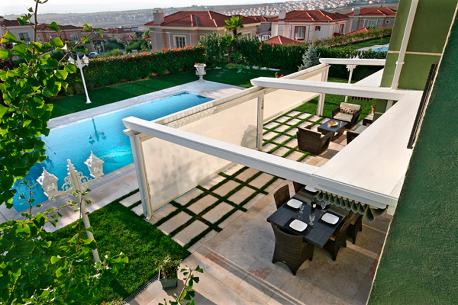 Sistem protectie solara terasa